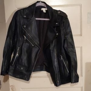 Black Faux Leather Jacket